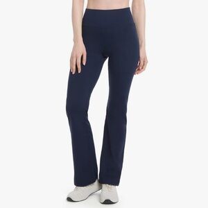 Jockey Women's Premium Pocket Studio Flare Yoga Neo Navy Pants